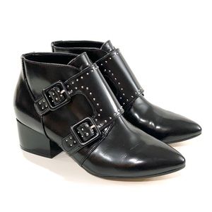 French connection 5.5 Roree studded black booties